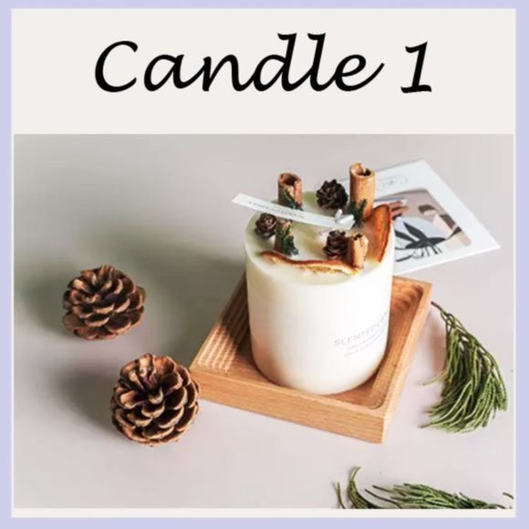 Bloom of Scent Candle 1, Home Candles, Candles, Candles with dried Flowers - Picture 5 of 7